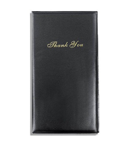 NEW Restaurant Waitstaff Waiter Waitress Double Panel Check Holder (Black) 5.5\"x10\"
