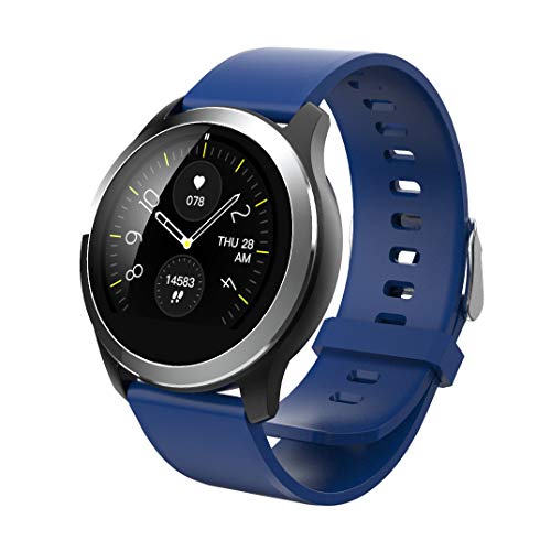 BEUHOME Reloj Inteligente Pulsera Z03, Smartwatch Pulsera Inteligente Impermeable IP68 Pantalla Color Podómetro con Pulsómetro, Presión Arterial Rastreador PPG ECG Monitor Sueño para Android y iOS