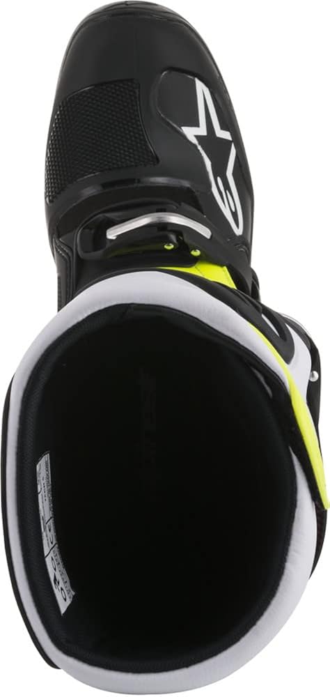 ❤ Crazy Deals Alpinestars 2015015-1235-5 Unisex-Adult Tech 5 Boots (Black/White/Red/Yellow, Size 5)