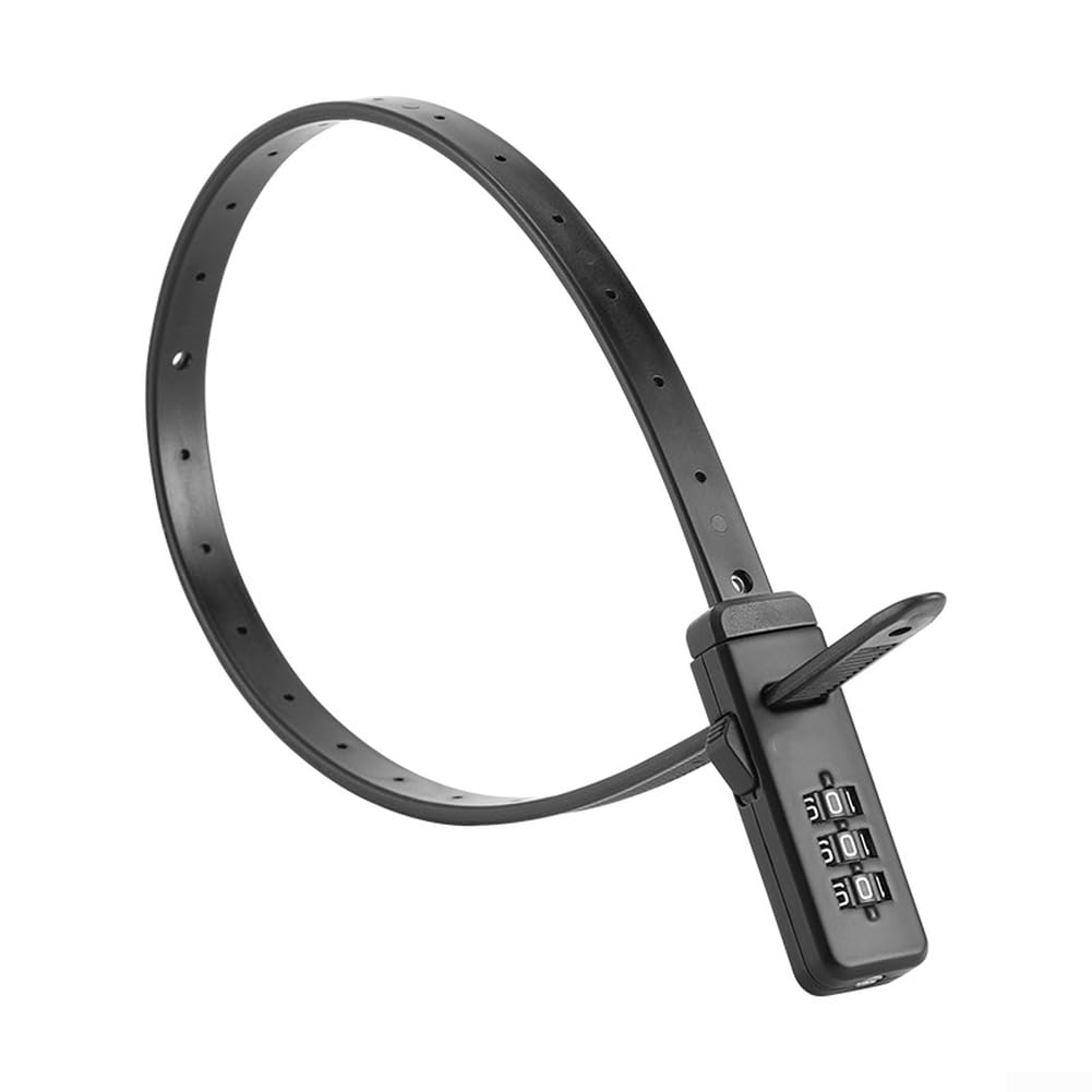 Lucchetto Cavo Combinazione 3 Cifre per Casco Bici | Combinazione a 3 cifre, apertura rapida, ideale per caschi, biciclette, monopattini e sci