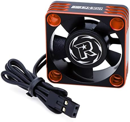 Surpass Hobby RC Motor Cooling Fan 30x30MM 28000RPM RC ESC Heatsink Fan for RC Car 1/8 1/10 1/12 Blushless Motor (Orange)