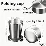 Stainless Steel Camping Mess Kit, Outdoor Camping Tableware Set - Image 3