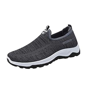 LZPCarra Compatibel met motorschoenen voor heren, 48, modieus, zomer en herfst, herengymschoenen, effen, vliegend geweven, mesh, ademend en comfortabel, slip-on casual herenschoenen, blauw/rood