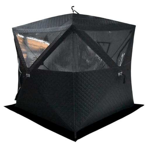 Refugio aislado con bolsa de transporte, diseño estilo cubo para 3-5 personas, protección térmica para el invierno
