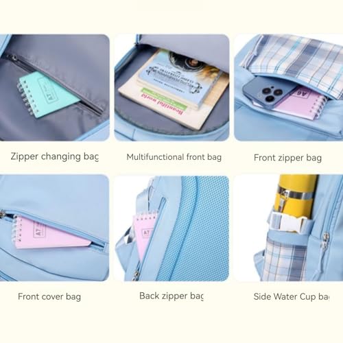 Cutecore Backpack Kawaii Bookbag, Ita Bag Kawaii Backpack Chic Bookbag Aesthetic Daypack Itabag Harajuku Y2K Gifts(Sky)3