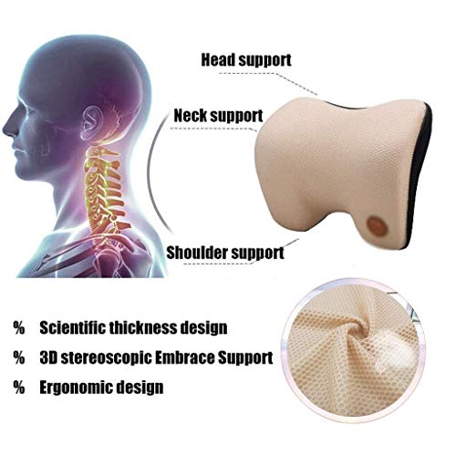 Coussin de voiture ergonomique à mémoire de forme respirant pour la nuque - 6