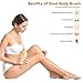 Dry Brushing Body Brush - Dry Skin Brushes Vegan Natural Sisal Bristles for Lymphatic Drainage and Cellulite, Exfoliating Body Scrubber for Bath Shower Massage, Blood Circulation Improvement