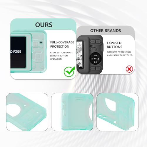 Funda de silicona para cámara Kodak PIXPRO FZ55 verde miniatura 4