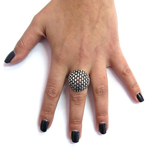 Lourde bague en argent massif 925 R001399 Empress