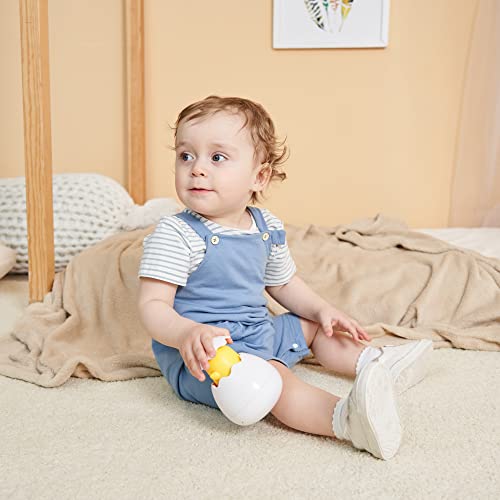 YALLET Baby Boy Clothes Infant Boy Summer Outfits 3 6 12 18 Months Romper+Bib Suspender Shorts Bodysuit Overalls Set2