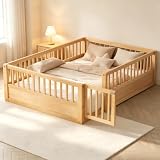 PVWIIK Full Montessori Floor Bed Frame