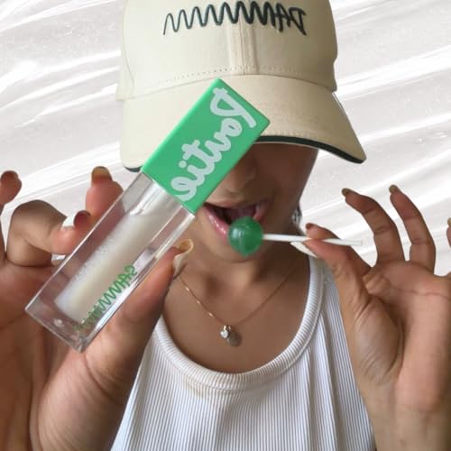 Image of Sammmm Poutie Glass Shine Lip Gloss for Women l Hydrating & High Shine l Lightweight & Non-Sticky l Soft Smooth Lips l Rosehip & Kukui Nut Oils l Glass Dip l Sulphate Free Lip Plumper Gloss l Pigmented Lips 6.5 ml