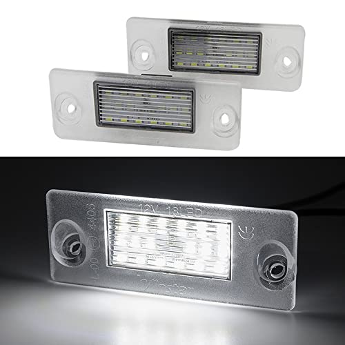 2pcs 24 LED numéro de Plaque d'immatriculation numéro de la Lampe de Plaque d'immatriculation Lampe arrière pour Audi A4 B5 A3 8L S5 B5 A3 S3 A4 S4 Cover