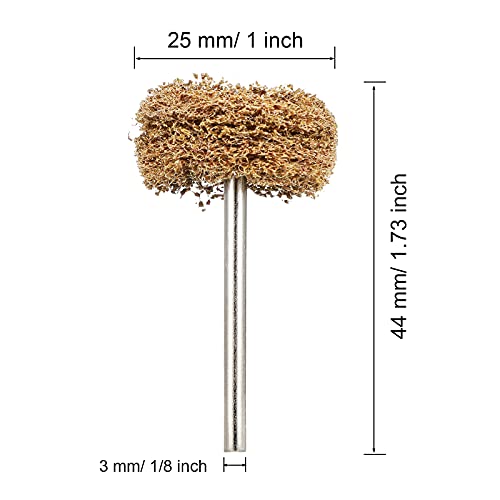 150 Pieces Abrasive Wheels Assorted Grit 1 Inch/ 25 Mm Abrasive Buffing Polishing Wheels Burr With 1/8 Inch/ 3 Mm Shank Assorted Grit Abrasive Wheel For Rotary Tools Buffing Polishing #TOP1