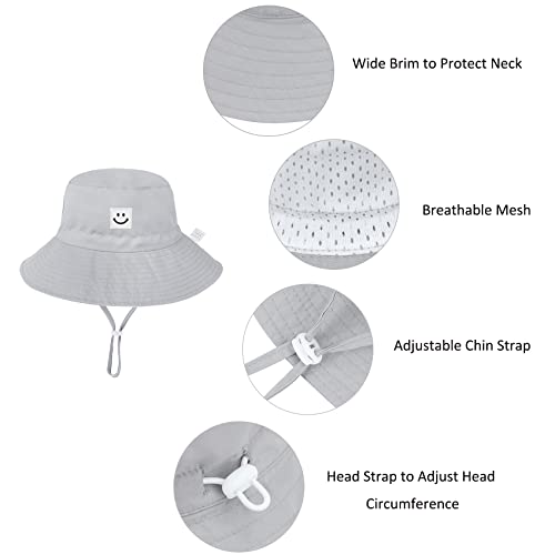 Image of Durio Soft Warm Knitted Baby Hats Caps Cute Cozy Chunky Winter Infant Toddler Baby Beanies for Boys Girls