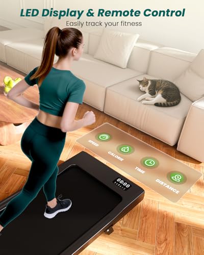 DeerRun Under-Desk Walking Pad with Manual Incline & App Control — view 5