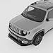 NARPES Front Bumper Lip Splitter Compatible with Jeep Renegade 2015-2018 Accessories Under Chin Spoiler Body Kit Add On Not for Trailhawk ABS Material Gloss Black