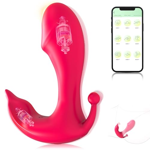 Flexible Female Wearable VibratoarAdult Toys for Women App 11 Speeds Control on Panties Vibrate Underwearwith Controller for Her Remote Virabtor Control Air Suction Toy Adults Silent Z03