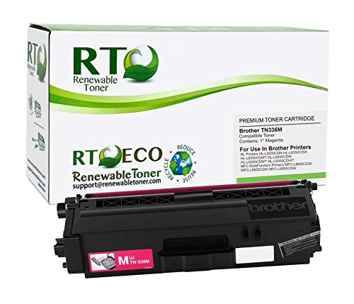 Renewable Toner Compatible Laser Toner Cartridge High Yield Replacement for Brother TN-336M TN-336