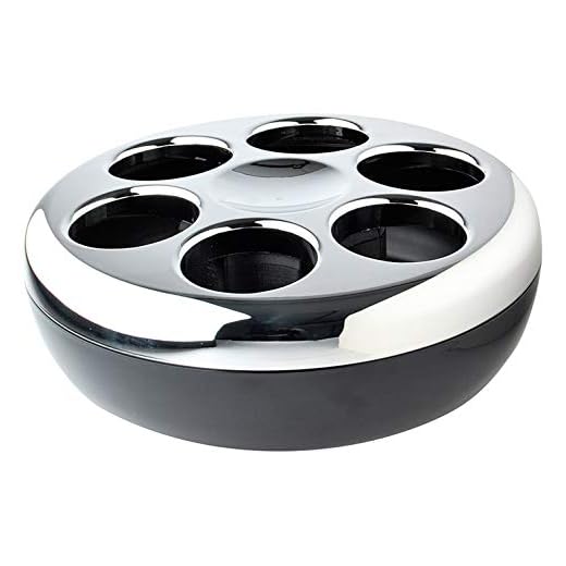 Helios Pure-Enfriador de Botellas, Color Cromado, Negro y Cromo, 30 x 30 x 10.9 cm