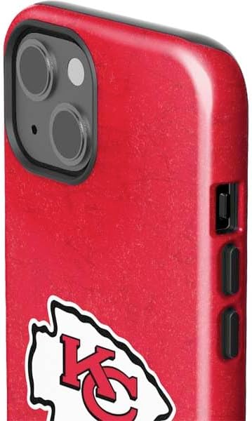 Skinit Impact Phone Case Compatible with iPhone 15 - Officially Licensed NFL Kansas City Chiefs Distressed Design