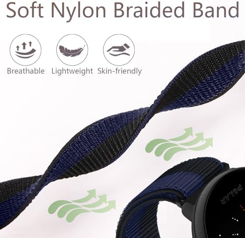 Nylon Watch Strap 20mm for Polar Ignite/Ignite 2/3, Polar Unite/Pacer/Pacer Pro Sport Replacement Band for Man Woman — 사진 5