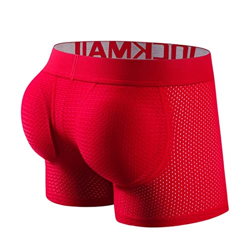 JOCKMAIL Mens Underwear Boxer Mens Padded Boxers Shorts Mesh Breathable Hips Enhancing Mens Boxers with Removable Cup2