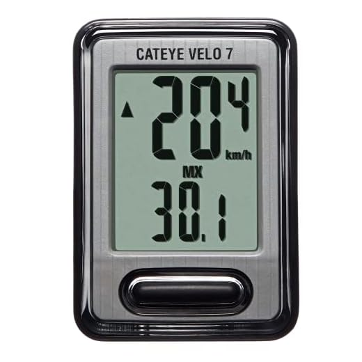 Cateye Velo 7 Cuentakilometros, Unisex Adulto, Negro, Talla Única