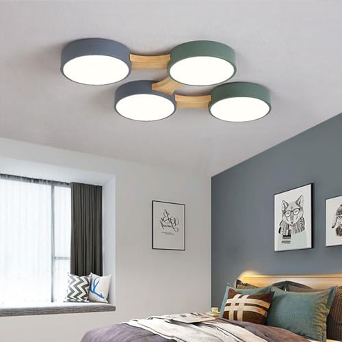 Éclairage intérieur proche du plafond KSHSAA plafonnier LED salon 48W - 6