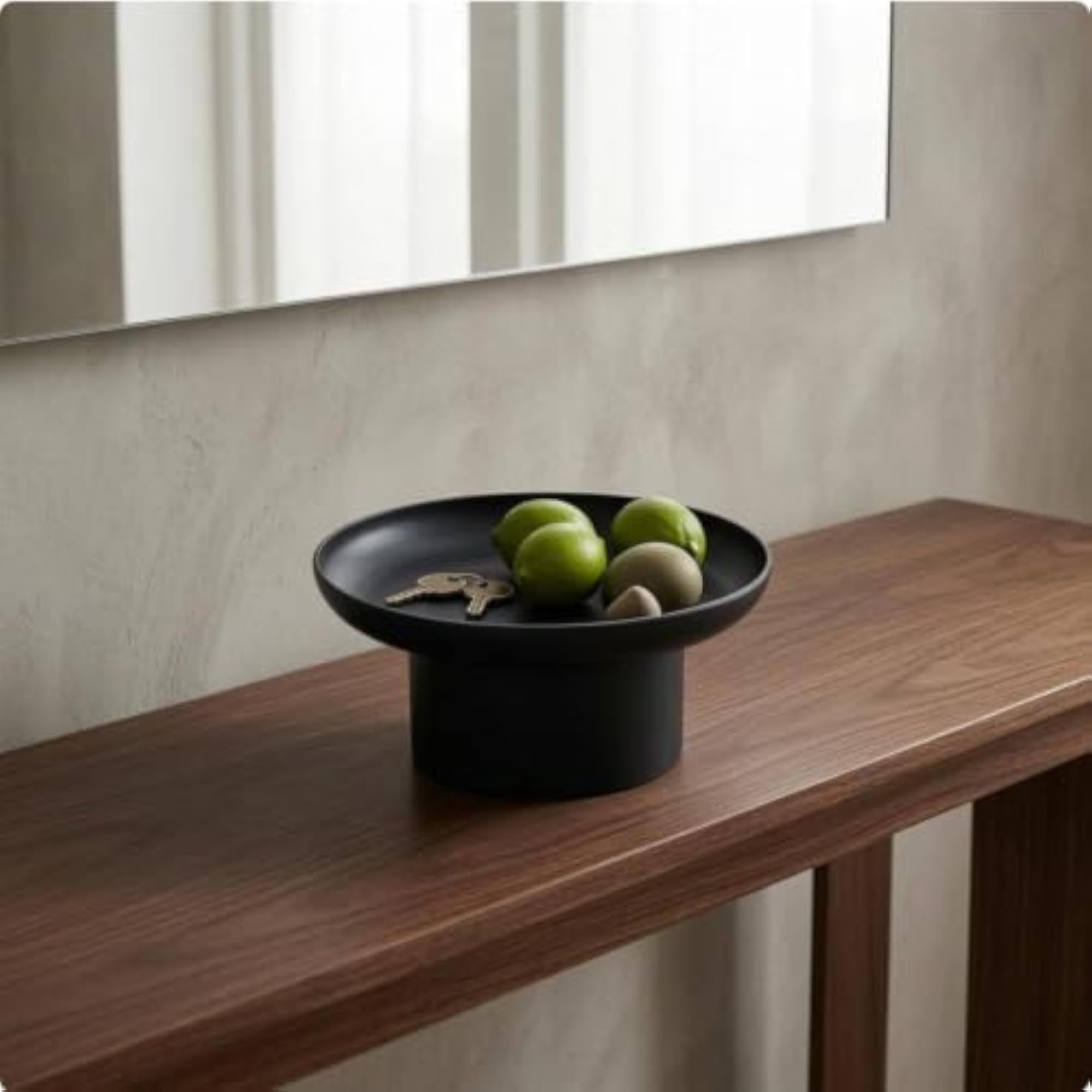 Minimalist Round Tabletop Tray for Entryway