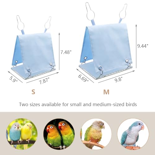 Image of Bird Nest House Bird Bed Hanging Hammock Tent Waterproof Hideaway Cave Snuggle Hut for Parrot Parakeet Cockatiel Conure Budgie Lovebird Small
