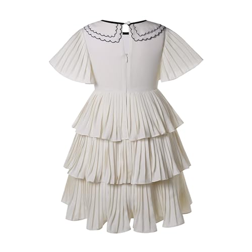 Pettigirl Girls Vintage Summer Ruffle Chiffon Graduation Clothes Kid Holiday Dress Size 3 4 5 6 7 8 9 10 11 12 13 142