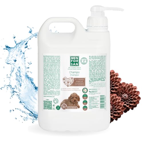 Menforsan Shampoo per Cani dal Manto Marrone, 5L, Intensifica il Colore Naturale