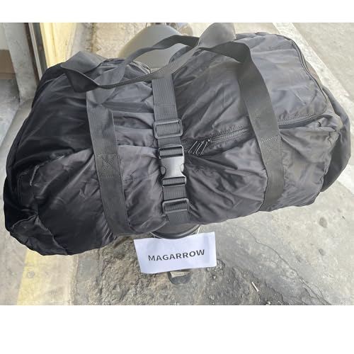 MAGARROW Alças de bagagem utilitárias de 3,8 cm com fivela ajustável, pacote com 4 (preto, 3,8 cm x
