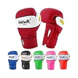 Hawk Sports Kids Boxing Gloves for Kids Children Youth Punching Bag Kickboxing Muay Thai Mitts MMA Training Sparring Gloves (Red, 4 oz)