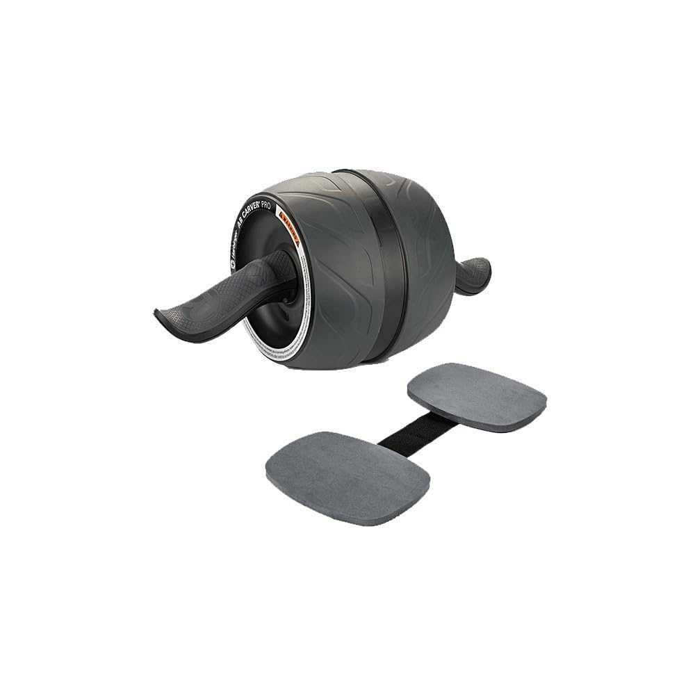 AB Carver Pro With Knee Pads, Ab Roller Exercise Wheel, Fitness Equipment For Home Gym, Black