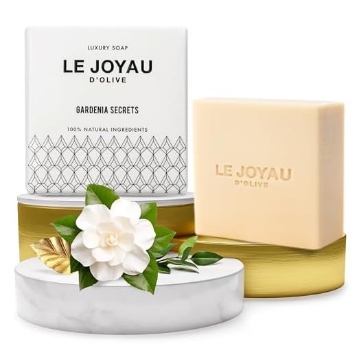 GARDENIA SECRETS | Gentle Cleanser made of Cold Pressed Virgin Olive and Essential Oils Authentic Lebanese Recipe for Face & Body Long Lasting Artisanal Bar Soap Handmade Aged 5 Months