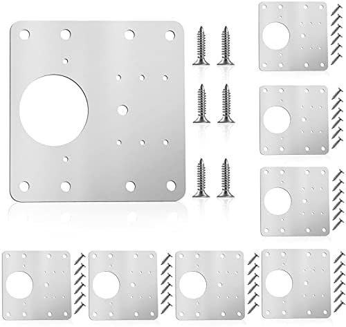Kit Riparazione Cerniere Per Mobili - 8 Piastre In Acciaio Con Viti Per Armadi E Cucine - Foto 8