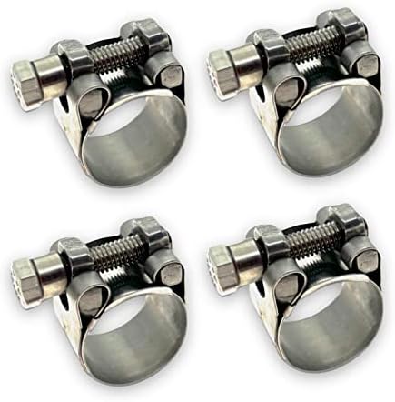 CHUNYUNGDA TT Heavy Duty Hose Clamps-Clamping Hose OD 17-19 mm, Stainless Steel Solid T-nuts, Band and Screw for 3/4 inch Transmission (0.67-0.75 inch,4 pack)