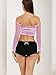 LemonGirl Women Fishnet Tube Top Lingerie Babydoll Chemise Mesh Long Sleeve Tops US2-16 Pink