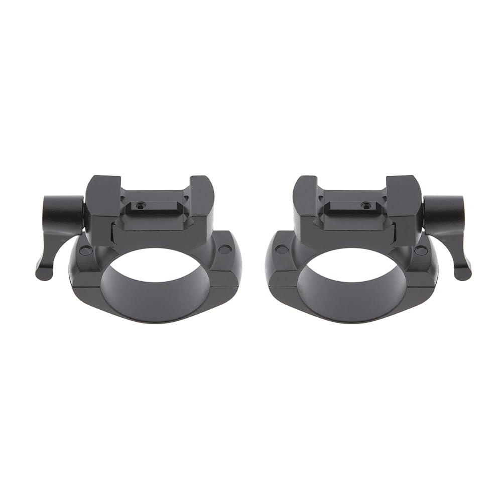 Anillas Desmontables de Acero 30 mm de liberación rápida con Ajuste de 2 Tornillos para Carril Weaver - Picatinny |
