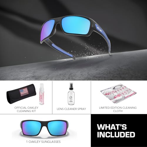 Image of Oakley TURBINE OO9263 Rectangle Shape Sunglasses With Official Eyewear Kit | Men's Sunglasses