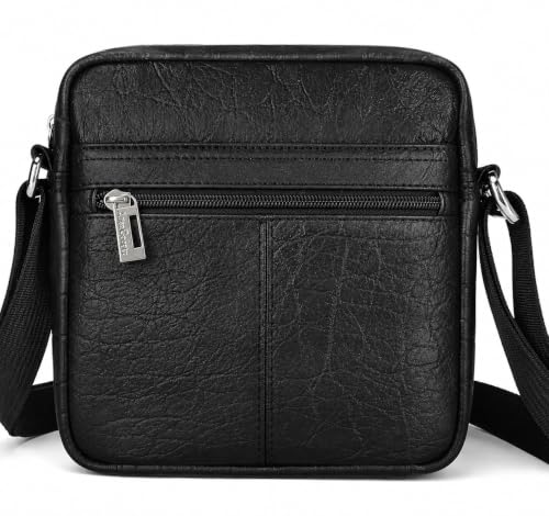 Image of Allen Cooper Premium Leather Sling Bag for Men | Crossbody Messenger Bag with Adjustable Shoulder Strap | Travel Organizer Shoulder Bag for Daily Use, Office & Outdoor Carry