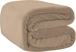 Rohi Fleece Throw Blankets Single Size - Super Soft Fluffy Faux Fur Warm Solid Teal Bed Throws for Sofa Fleece Bedspread Blanket - 127x152cm