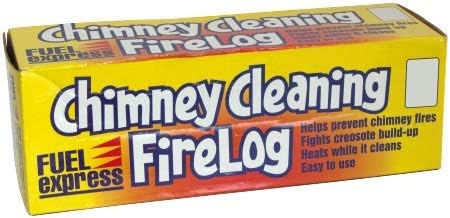 Chimney Cleaning Fire Log - Treats Creosote and Compound Build up - Heats While it Cleans - Free Delivery