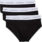 Calvin Klein Uomo Slip Hipster Confezione da 3 Intimo, Nero (Black), L