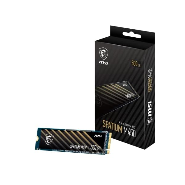 MSI SPATIUM M450 SSD 500GB PCIe 4.0 M.2, 3600MB/s