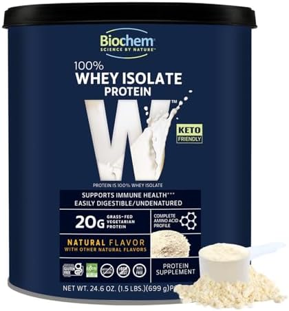 Amazon.com: Biochem, Whey Protein Powder, 20g of Protein to Support ...