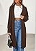 PRETTYGARDEN Women's Long Oversized Cardigans 2026 Fall Trendy Long Sleeve Open Front Chunky Sweater Knit Winter Clothing (Brown,X-Large)
