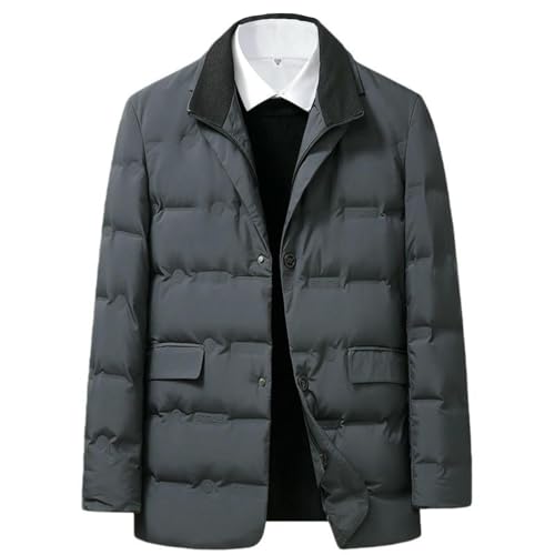 Veste d'hiver doudoune chaude homme décontracté 2 pièces